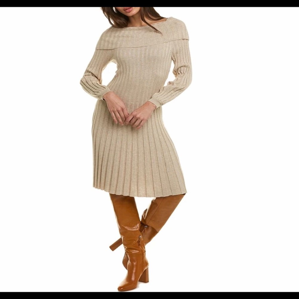 Max Studio Ribbed Sweater Dress - Picture 6 of 7